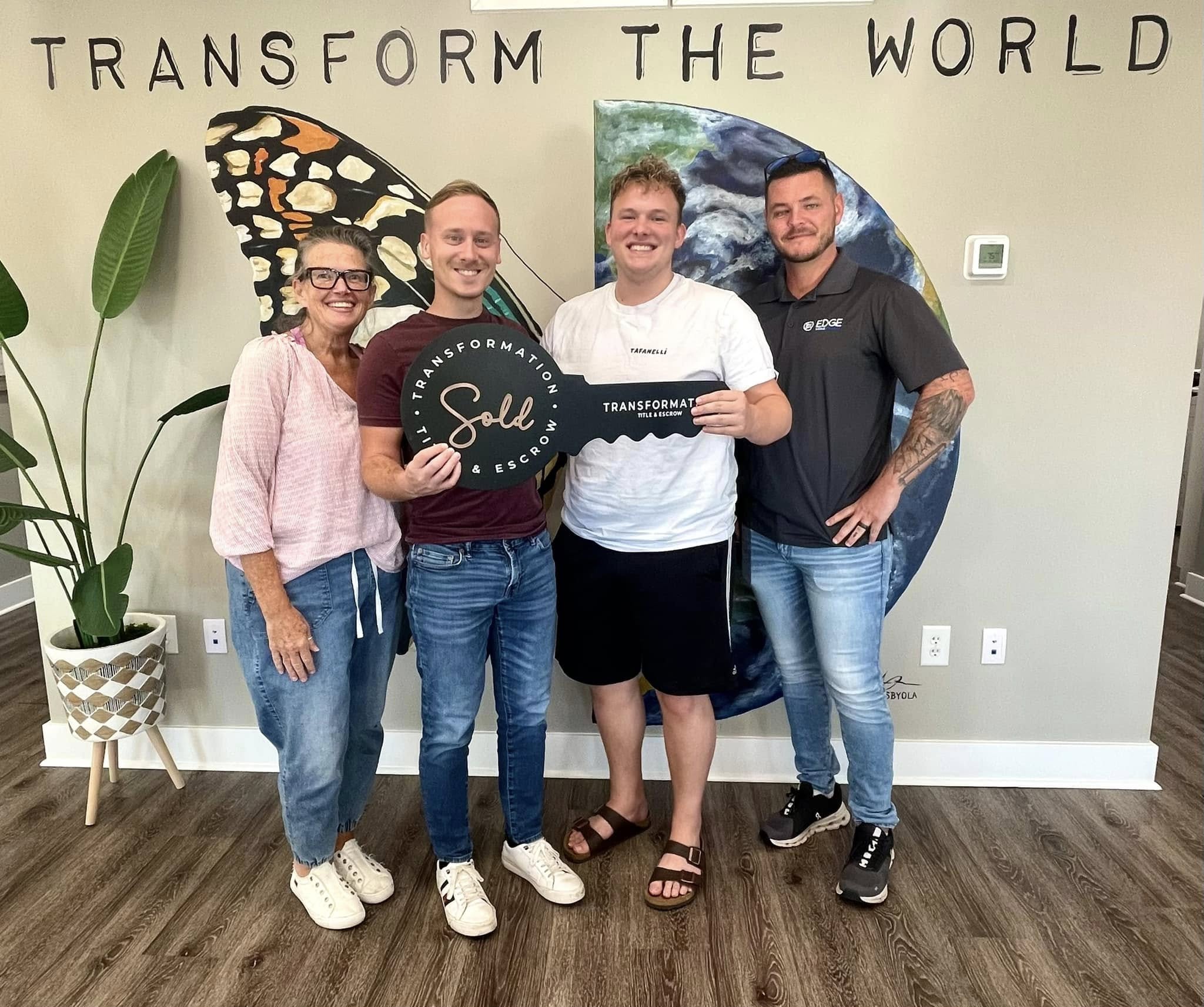 Client celebrating a recent home closing