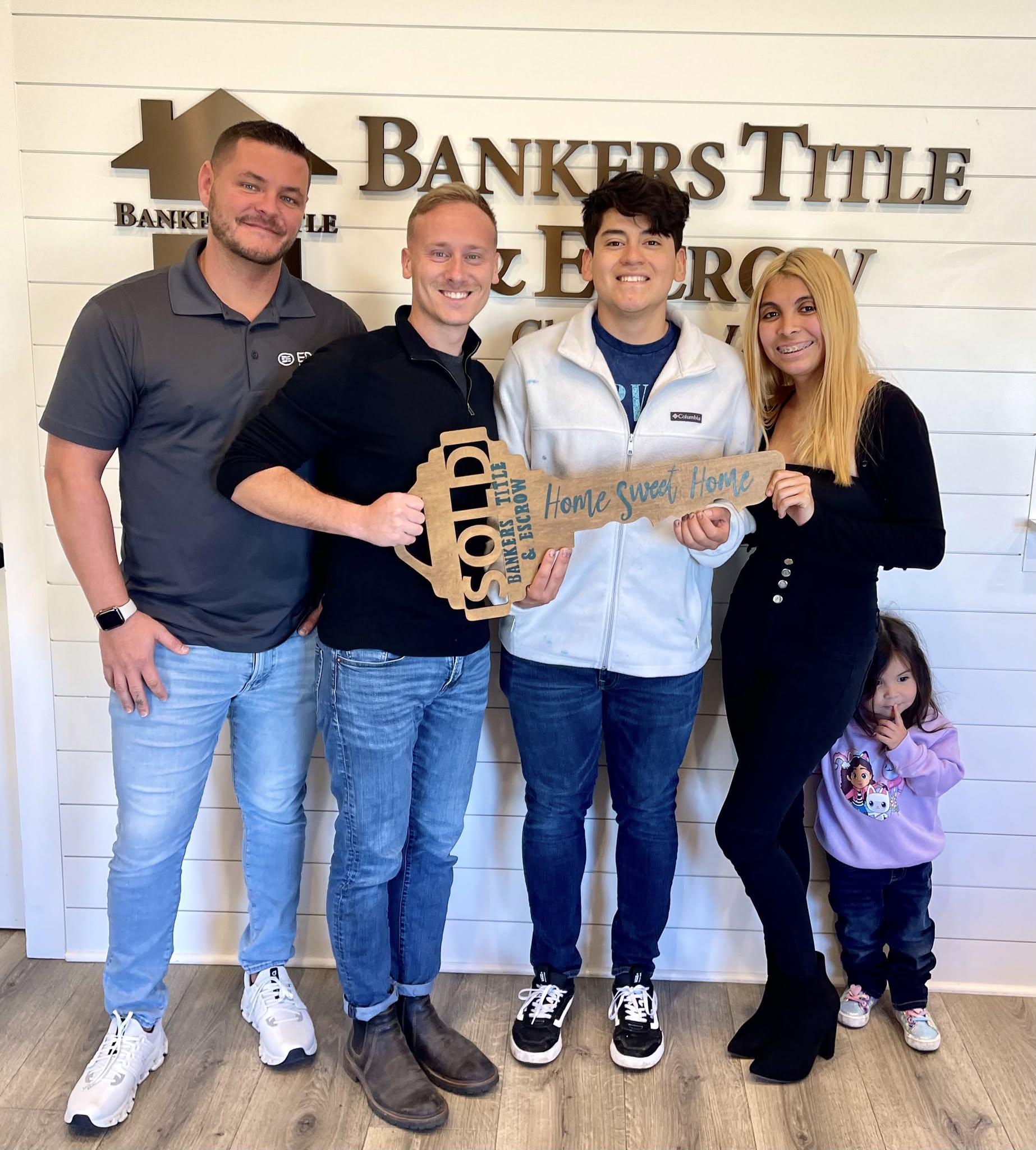 Client celebrating a recent home closing