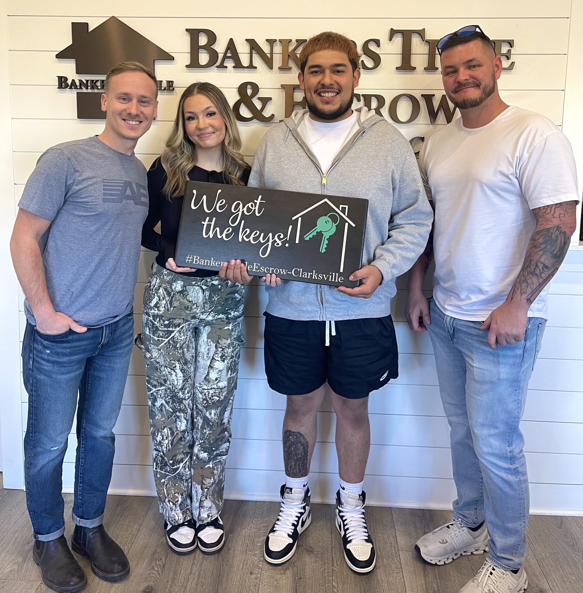 Client celebrating a recent home closing