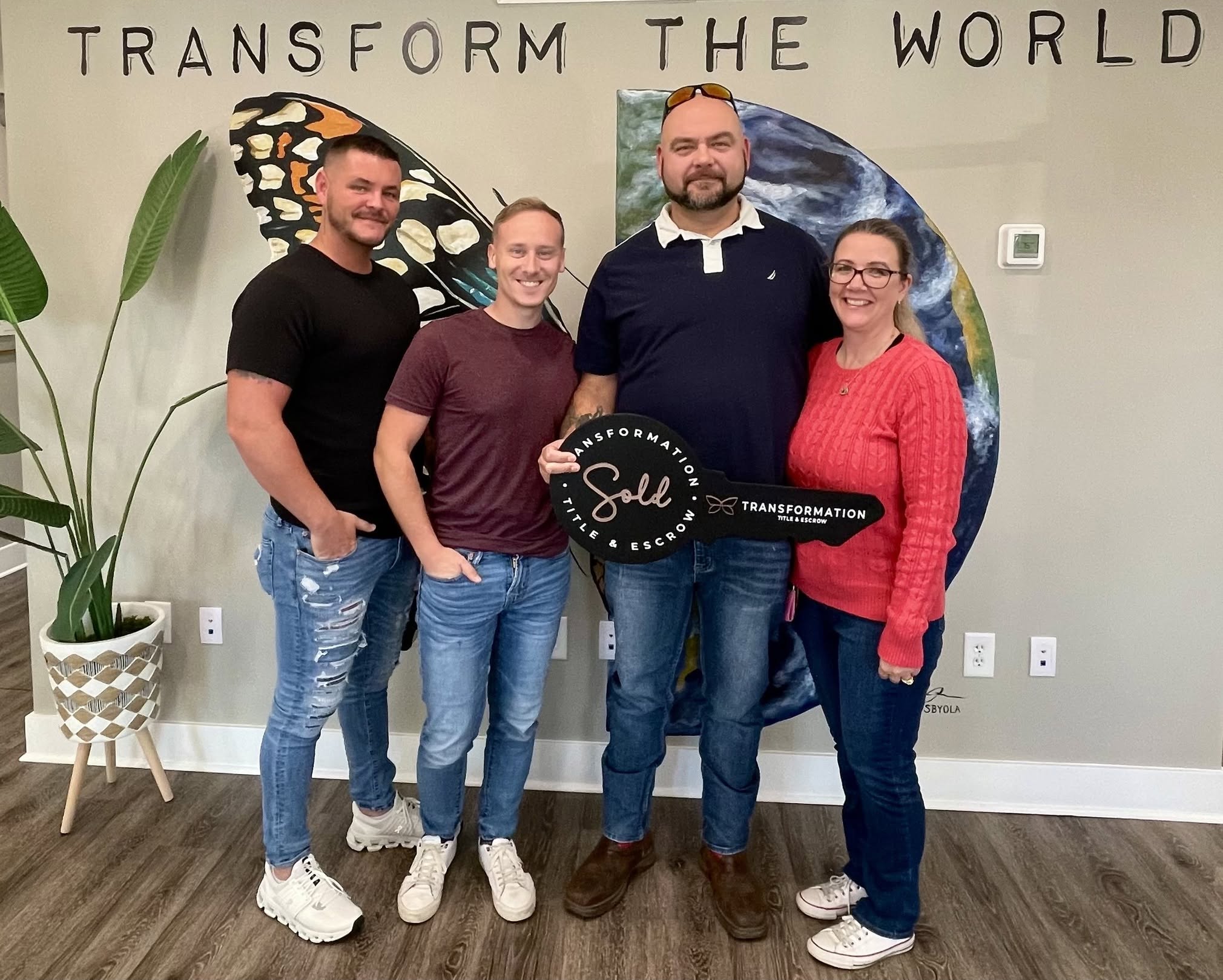 Client celebrating a recent home closing